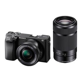 中古 1年保証 美品 SONY α6400 ダブルズームレンズキット (16-50mm + 55-210mm) ブラック [ILCE-6400Y]