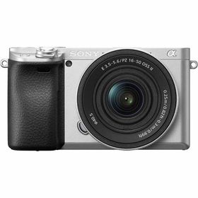 ソニー ミラーレス一眼カメラ「α6400」パワーズームレンズキット(シルバー) SONY ILCE-6400K-S 返品種別A