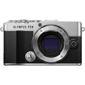 オリンパス ミラーレス一眼カメラ「OLYMPUS PEN E-P7」ボディ(シルバー) オリンパス E-P7ボディ-SLV 返品種別A