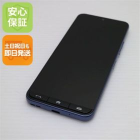 ゼットティーイー(ZTE)の新品同様 SIMフリー かんたんスマホ A402ZT ネイビー スマホ ZTE 即日発送 土日祝発送OK M666(スマートフォン本体)