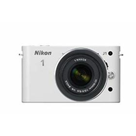 Nikon ミラーレス一眼カメラ Nikon 1 (ニコンワン) J1 (ジェイワン) 標準ズームレンズキット ホワイトN1 J1HLK WH g6bh9ry(ミラーレス一眼)
