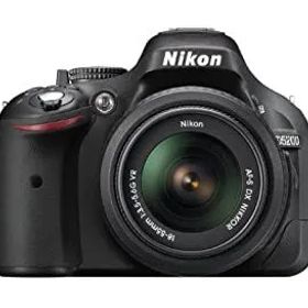 【中古】(非常に良い)Nikon デジタル一眼レフカメラ D5200 レンズキット AF-S DX NIKKOR 18-55mm f/3.5-5.6G VR付属 ブラック D5200LKBK