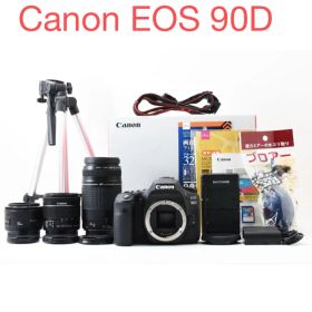 Canon EOS 90D標準&望遠&単焦点トリプルレンズセット