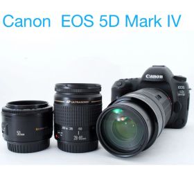 Canon EOS 5D Mark IV標準&望遠&単焦点トリプルレンズセット