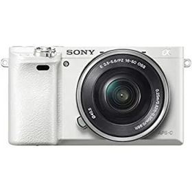 【中古-非常に良い】 ソニー ミラーレス一眼 α6000 パワーズームレンズキット E PZ 16-50mm F3.5-5.6 OSS ホワイト ILCE-6000L W