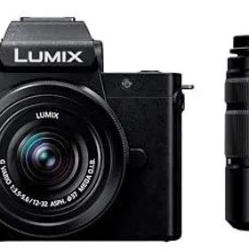 【中古】パナソニック(Panasonic) 小型・軽量ミラーレス一眼カメラ ルミックス ダブルズームレンズキット ブラック DC-G100DW-K