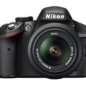 【中古】 Nikon ニコン デジタル一眼レフカメラ D3200 レンズキット AF-S DX NIKKOR 18-55mm f/3.5-5.6G VR付属 ブラック D3200LKBK