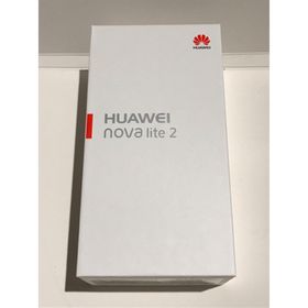 ファーウェイ(HUAWEI)のnova lite 2 3GB/32GB ブラックSIMフリースマートフォン(スマートフォン本体)