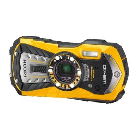 RICOH 防水デジタルカメラ RICOH WG-40 イエロー 防水14m耐ショック1.6m耐寒-10度 RICOH WG-40 YL 04681(中古品)