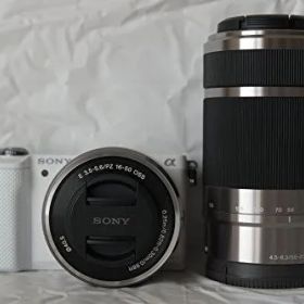 【中古】SONY ミラーレス一眼 α5000 ダブルズームレンズキット ホワイト ILCE-5000Y-W