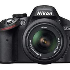 【中古】Nikon デジタル一眼レフカメラ D3200 レンズキット AF-S DX NIKKOR 18-55mm f/3.5-5.6G VR付属 ブラック D3200LKBK tf8su2k