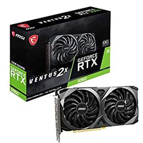 【中古】「非常に良い」MSI GeForce RTX 3060 VENTUS 2X 12G OC グラフィックスボード VD7553