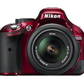 【中古】 Nikon ニコン デジタル一眼レフカメラ D5200 レンズキット AF-S DX NIKKOR 18-55mm f 3.5-5.6G VR付属 レッド D5200LKRD