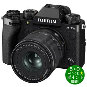 富士フイルム カメラ ミラーレス一眼カメラ 日英2言語設定モデル X-T5 XF16-50mmレンズキット ブラック FUJIFILM【転送不可】