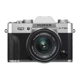 【中古】【1年保証】【美品】FUJIFILM X-T30 レンズキット XC 15-45mm OIS PZ シルバー