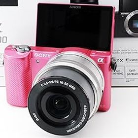 【中古】［非常に良い］SONY ミラーレス一眼 α5000 パワーズームレンズキット ピンク ILCE-5000L-P