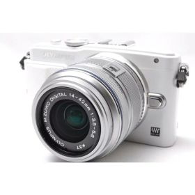 【中古】【1ヶ月保証】 オリンパス OLYMPUS E-PL6 レンズセット ホワイト ミラーレス