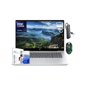 HP OmniBook X NGAI 17, 17.3" FHD Touchscreen Business Laptop, Intel Core Ultra 7 256V, 16GB LPDDR5 RAM, 2TB SSD, Wi-Fi 7, Bluetooth 5.4, Win 11 Pro, G