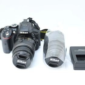 【シャッター数4094回】Nikon D5300 ダブルレンズ デジタルカメラ