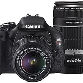 【中古】【39shop】Canon★デジタル一眼レフカメラ EOS Kiss X5 ダブルズームキット EF-S18-55mm/EF-S55-250mm KISSX5-WKIT(非常に良い)