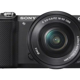 【中古】SONY ミラーレス一眼 α5000 パワーズームレンズキット ブラック ILCE-5000L-B
