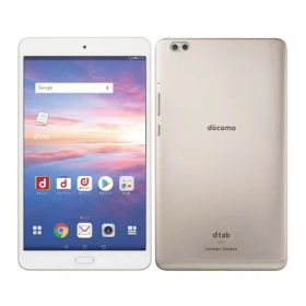 【中古】Cランク 【傷や汚れあり】SIMロック解除済み 元docomo Huawei dtab Compact d-02K ゴールド 本体のみ 利用制限〇(白ロム) 送料無料