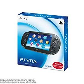 【中古】PlayStation Vita (プレイステーション ヴィータ) 3G/Wi‐Fiモデル クリスタル・ブラック (初回限定版) (PCH-1100 AA01) g6bh9ry