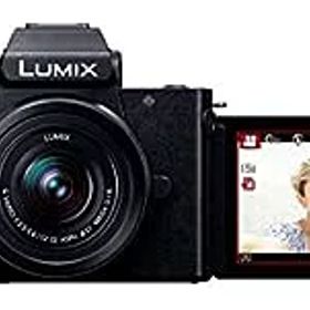 【中古】（非常に良い）パナソニック Vlog ミラーレス一眼カメラ ルミックス G100K 標準ズームレンズキット ブラック DC-G100K-K