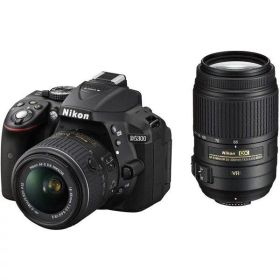 【中古】 ニコン Nikon デジタル一眼レフカメラ D5300 ダブルズームキット ブラック 当店保証30日間 人気 一眼レフ デジタル一眼 中古 カメラ