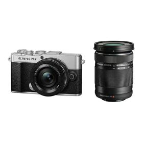 【中古】【1年保証】【美品】OLYMPUS PEN E-P7 EZ ダブルズームキット シルバー