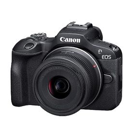 【中古】Canon ミラーレス一眼カメラ EOS R100 標準ズームレンズキット(RF-S18-45) ブラック/APS-C/約356g EOSR100-1845ISSTMLK