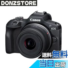 【送料無料】Canon ミラーレス一眼カメラ EOS R100 標準ズームレンズキット(RF-S18-45) ブラック/APS-C/約356g EOSR100-1845ISSTMLK