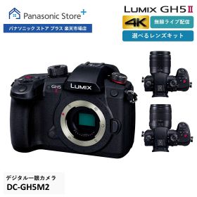 【公式店】パナソニック デジタル一眼カメラ LUMIX Gシリーズ 選べるタイプ（ボディのみ/レンズキット/高倍率ズームレンズキット） DC-GH5M2/GH5M2M/GH5M2H ミラーレス一眼(マイクロフォーサーズ) 高画素 手ブレ補正 リアルタイム認識AF ライブ配信 送料無料 クリスマス