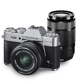 【中古】富士フイルム(FUJIFILM) ミラーレス一眼カメラ X-T30ダブルズームレンズキット シルバー X-T30WZLK-S