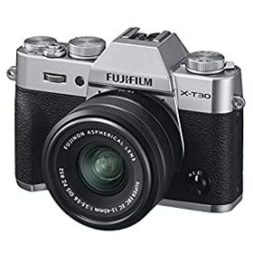 【中古】(非常に良い)FUJIFILM ミラーレス一眼カメラ X-T30XCレンズキット シルバー X-T30LK-1545-S