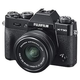 【中古】【39shop】富士フイルムFUJIFILM★ミラーレス一眼カメラ X-T30XCレンズキット ブラック X-T30LK-1545-B（良い）