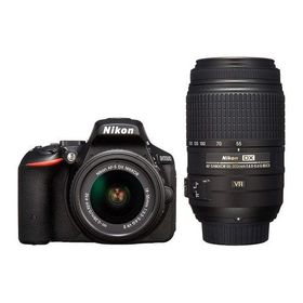 中古 １年保証 美品 Nikon D5500 18-55mm VR II 55-300mm VR ダブルズームキット ブラック