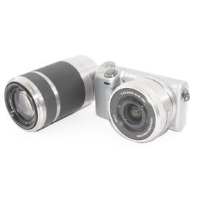 【中古】【外観並級】SONY ミラーレス一眼 α NEX-5R E PZ 16-50 E 55-210 OSS