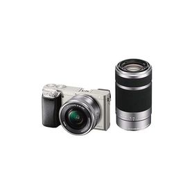 SONY ミラーレス一眼 α6000 ダブルズームレンズキット E PZ 16-50mm F3.5-5.6 O(中古品)