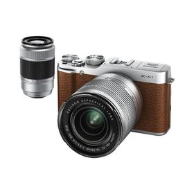 FUJIFILM X-A1ダブルズームレンズキット ズームレンズキット ブラウン 良品 動作確認済み 1ヶ月保証付 小型軽量 ミラーレス