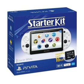中古PSVITAハード PlayStation Vita本体 スターターキット グレイシャー・ホワイト
