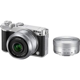 Nikon J5 ダブルレンズキット シルバー 良品 動作確認済み 1ヶ月保証付 小型軽量 ミラーレス