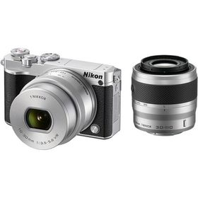 ニコン Nikon 1 J5 10-30mm 30-110mm ダブルズームキット シルバー ミラーレス一眼 カメラ 中古