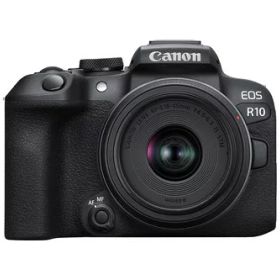 Canon ミラーレス一眼カメラ EOS R10 レンズキット(RF-S18-45)ブラック/APS-C/EOSR10-1845ISSTMLK