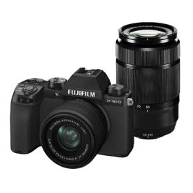 【中古】（新古品） 富士フイルム(FUJIFILM) ミラーレスデジタルカメラ X-S10 Wズームレンズキット F X-S10LK-1545/50230 ブラック