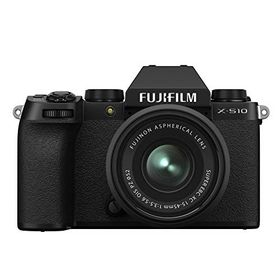 【中古】富士フイルム(FUJIFILM) ミラーレスデジタルカメラ X-S10 Wズームレンズキット F X-S10LK-1545/50230 ブラック