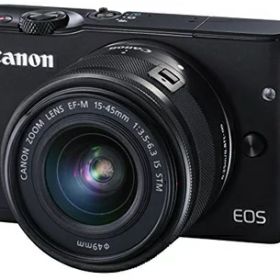【中古】 Canon ミラーレス一眼カメラ EOS M10 レンズキット(ブラック) EF-M15-45mm F3.5-6.3 IS STM 付属 EOSM10BK-1545ISSTMLK