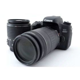 【中古】 キヤノン Canon デジタル一眼レフカメラ EOS 8000D 標準&超望遠ダブルズームセット 当店保証30日間 人気 一眼レフ デジタル一眼 中古 カメラ