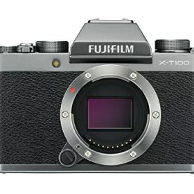 【中古】FUJIFILM ミラーレス一眼 X-T100ダークシルバー X-T100-DS