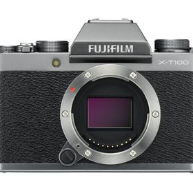 【中古】FUJIFILM ミラーレス一眼 X-T100ダークシルバー X-T100-DS